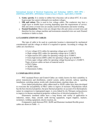 Comparative study of power cables and testing as per indian standards | PDF