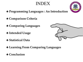 Comparative study of programming languages | PPTX | Programming ...