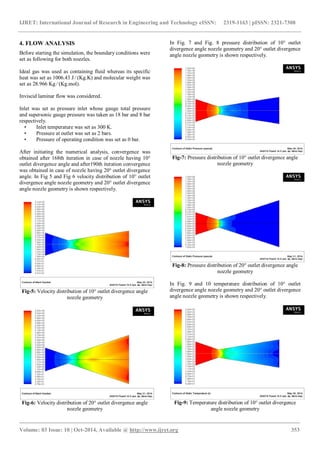 Comparative study of supersonic nozzles | PDF