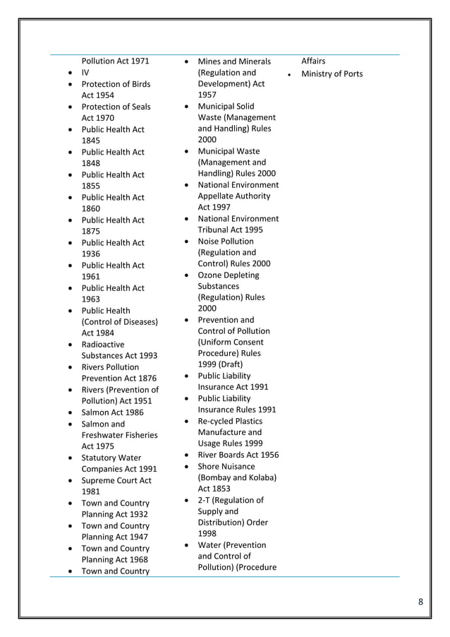 Comparative Study Of UK India Pakistan Environmental Protection Act