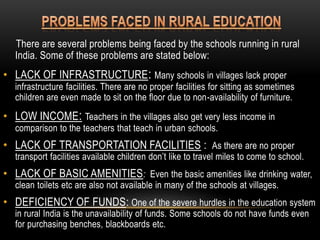 Comparative study on higher education in rural and urban area in ...
