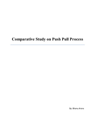 Comparative Study on Push Pull Process
By: Bhanu Arora
 