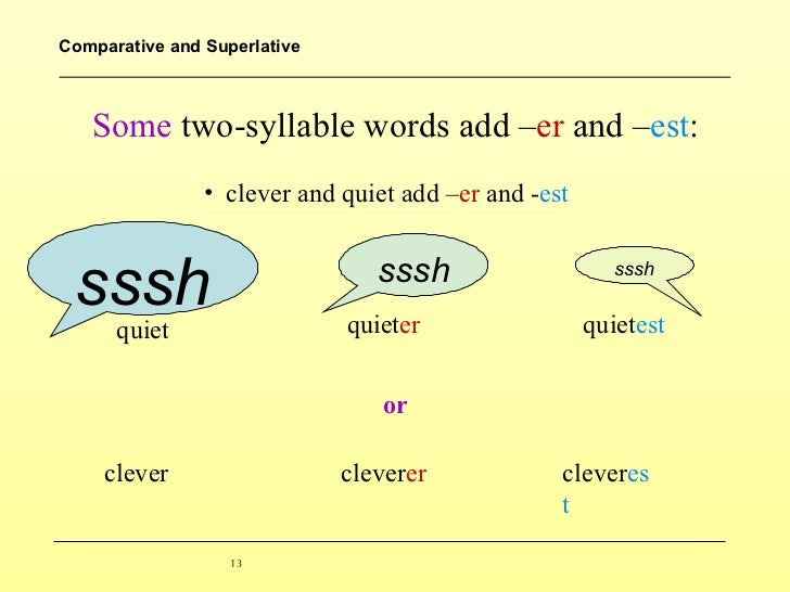 Comparative superlative