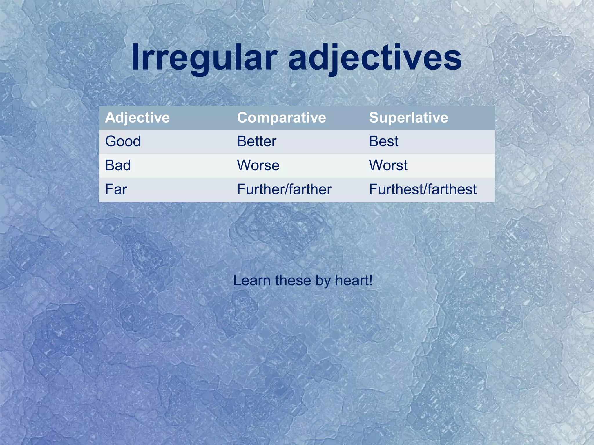 Comparative&superlative | PPT