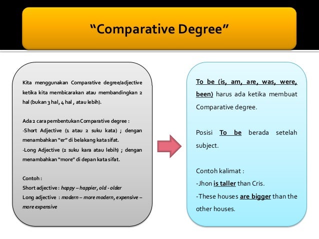 Comparative&superlative degree Comparative&superlative degree