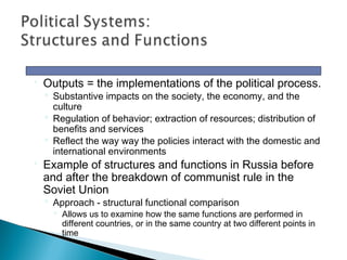 Comparative Government theory and structure | PPT