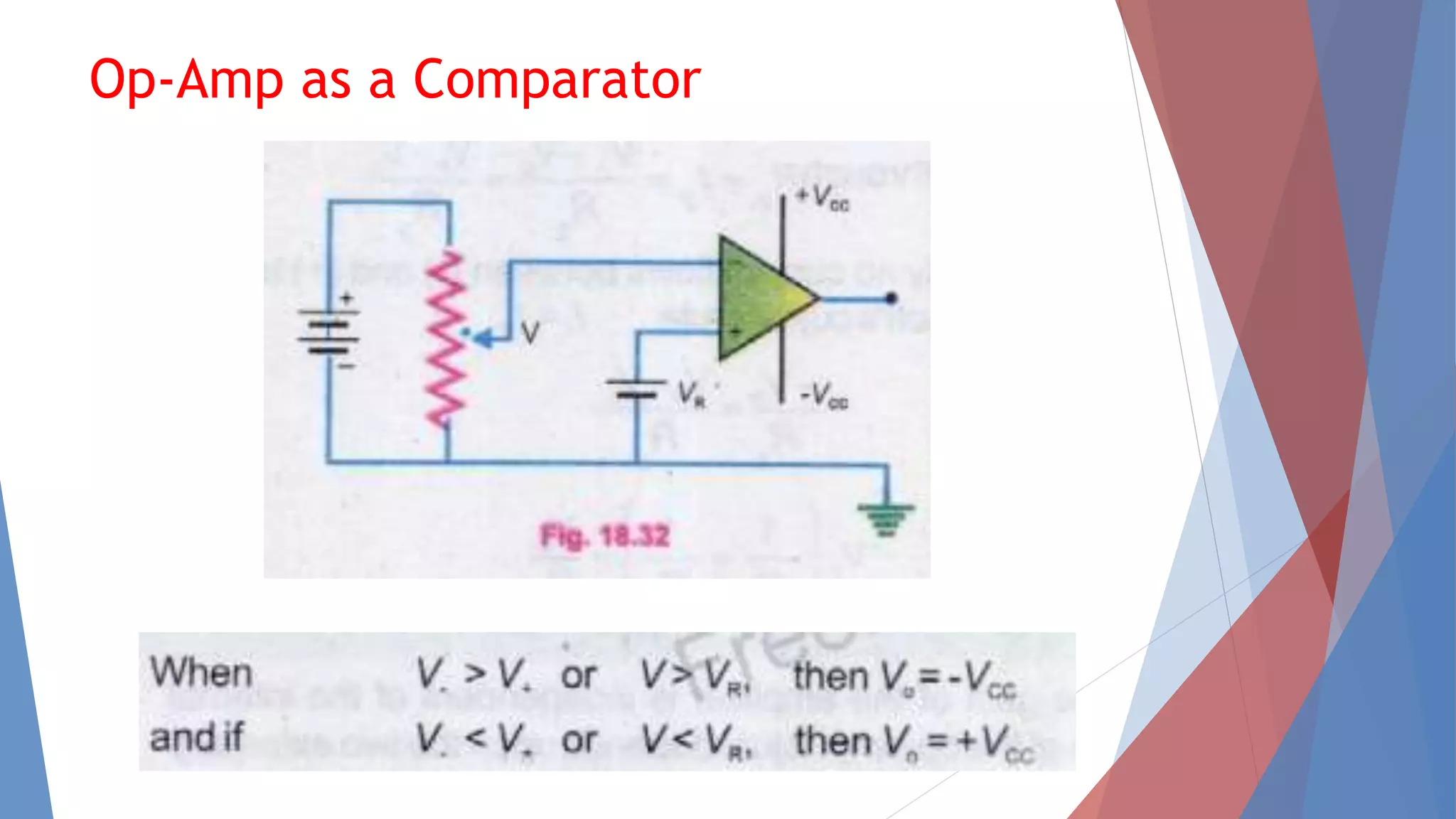 Comparator as a night switch | PPTX