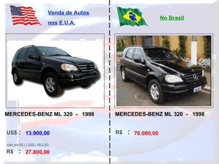 13.900,00 27.800,00 70.000,00 MERCEDES-BENZ ML 320  -  1998 MERCEDES-BENZ ML 320  -  1998   