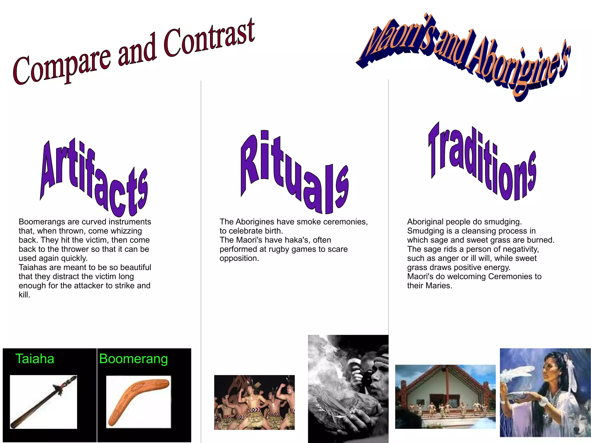 Thrown Instruments Compare and contrast | ODP