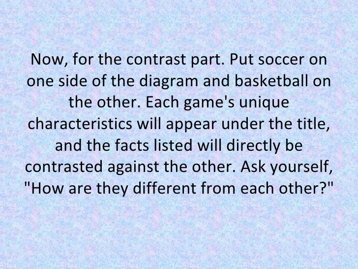 compare and contrast essay examples sports