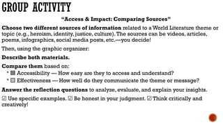 Compare and Contrast.English 10 week 5-6 | PPTX