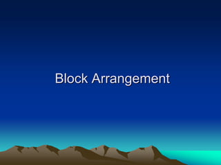 Block Arrangement
 