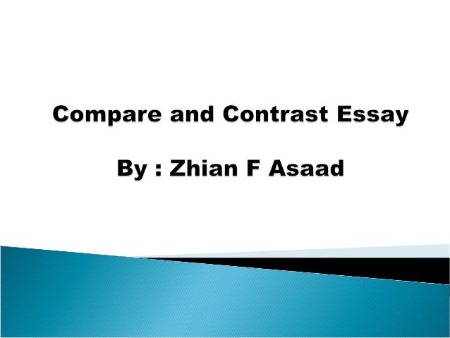 compare and contrast essay compare two people essay