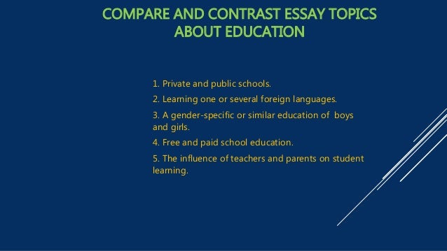 Gender differences essay topics