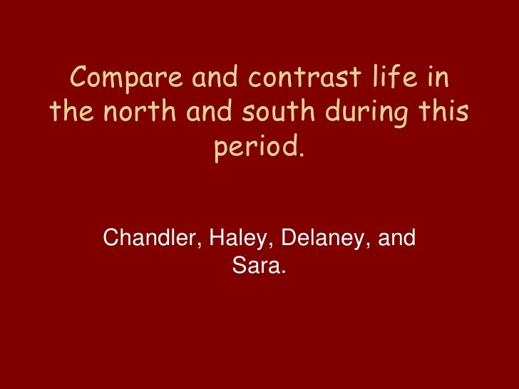 compare and contrast life in the north and differences between north and south venn diagram