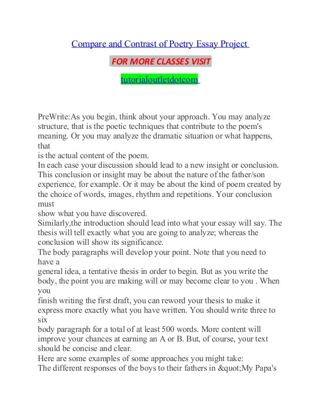 The final adventure comparative essay on two poems essay 08 image