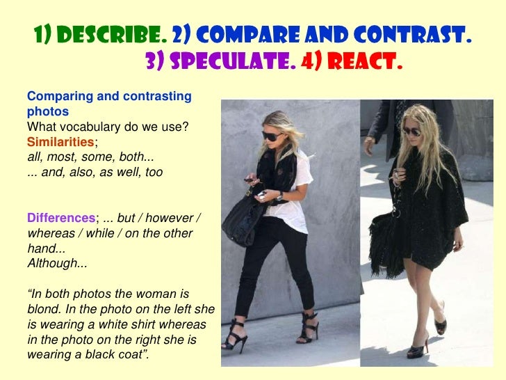 comparing and contrasting photos compare pictures