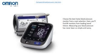 Compare blood pressure monitors
 