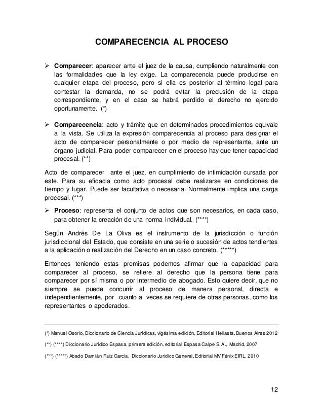 Definición De Comparecencia _ Definición y clases de oraciones ...