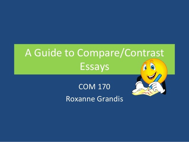 how to write compare and contrast essay ppt