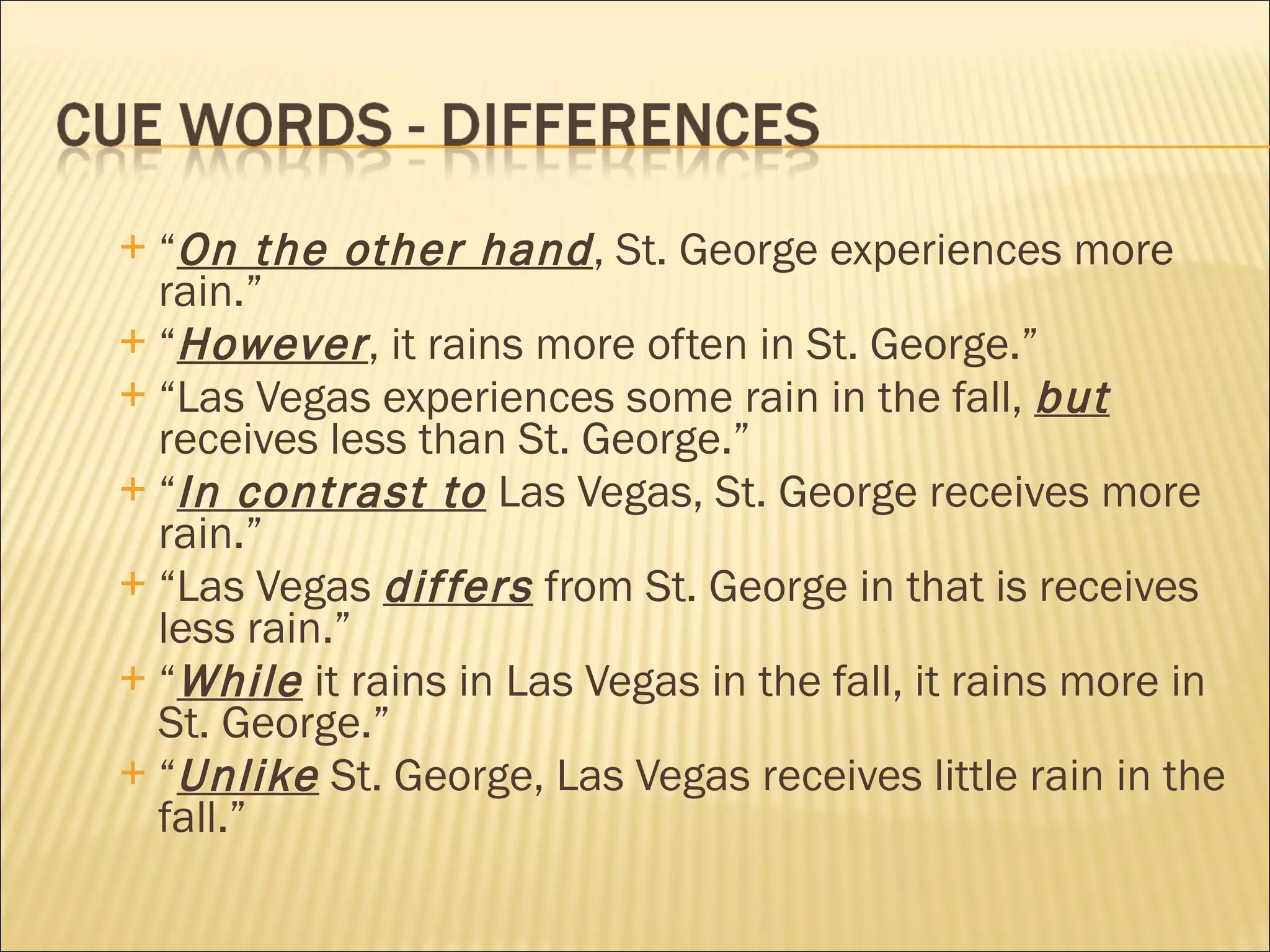 Compare Contrast Powerpoint