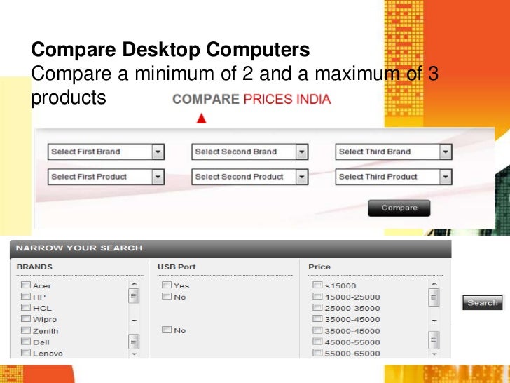 Compare Desktop Computer Prices In India