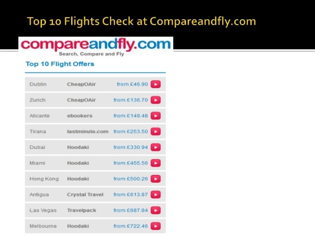 compare flights sites