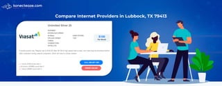 Compare Internet Providers in Lubbock, TX 79413
 