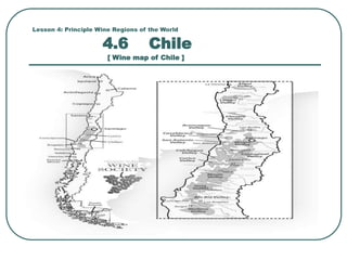 Lesson 4: Principle Wine Regions of the World
4.6 Chile
[ Wine map of Chile ]
 