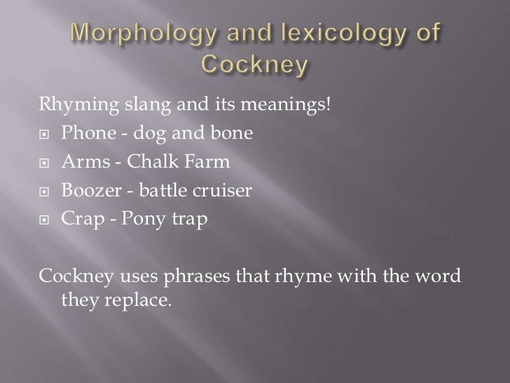Compare the differences between different accents in london