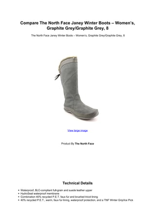 north face janey boots