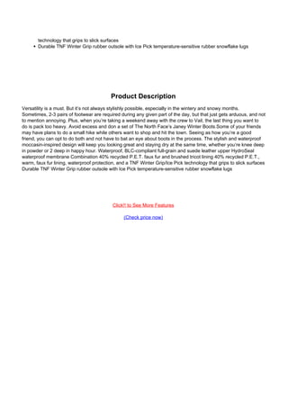 north face janey boots