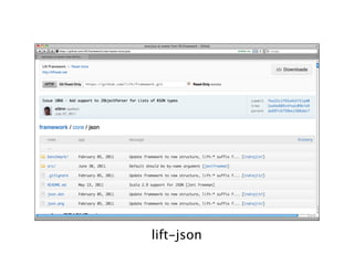 Comparing JSON Libraries - July 19 2011