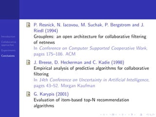 Comparing State-of-the-Art Collaborative Filtering Systems