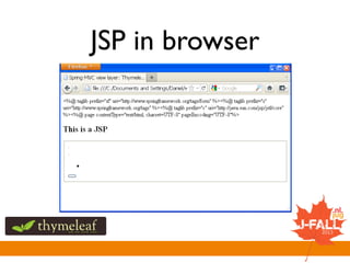 JSP in browser
 