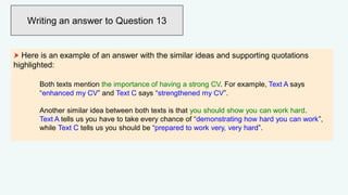 FS English Level 2 - June 17, 2023 (Reading: Comparing texts to