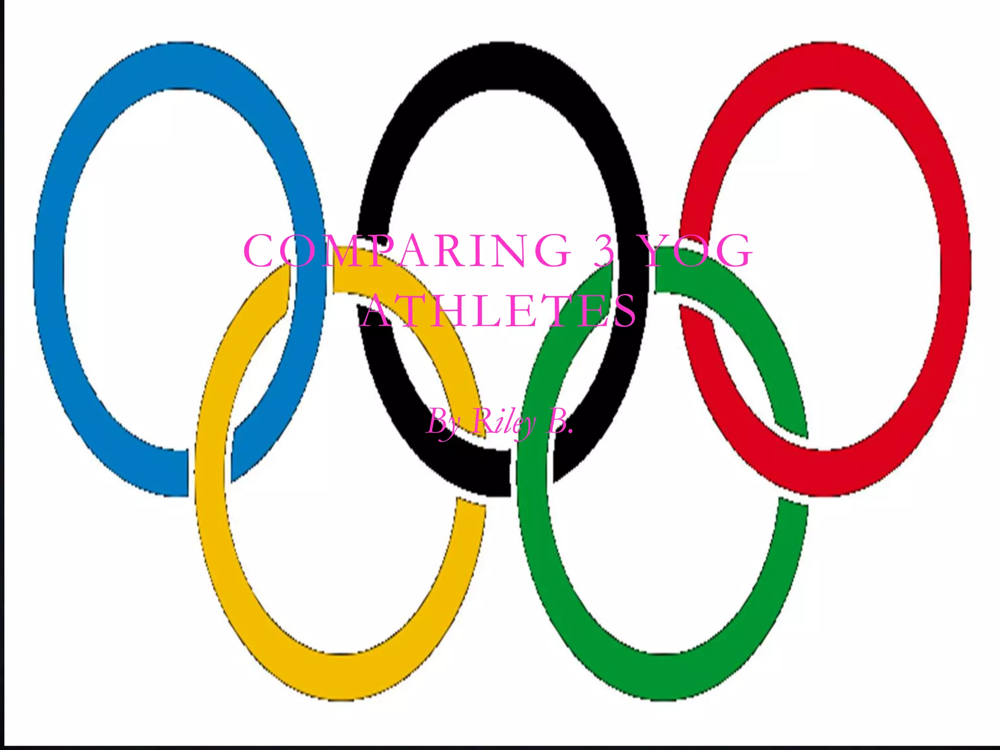 COMPARING 3 YOG
   ATHLETES

     By Riley B.
 