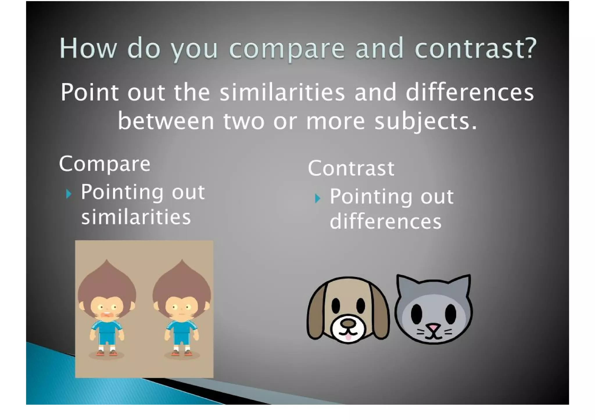 Comparing And Contrasting