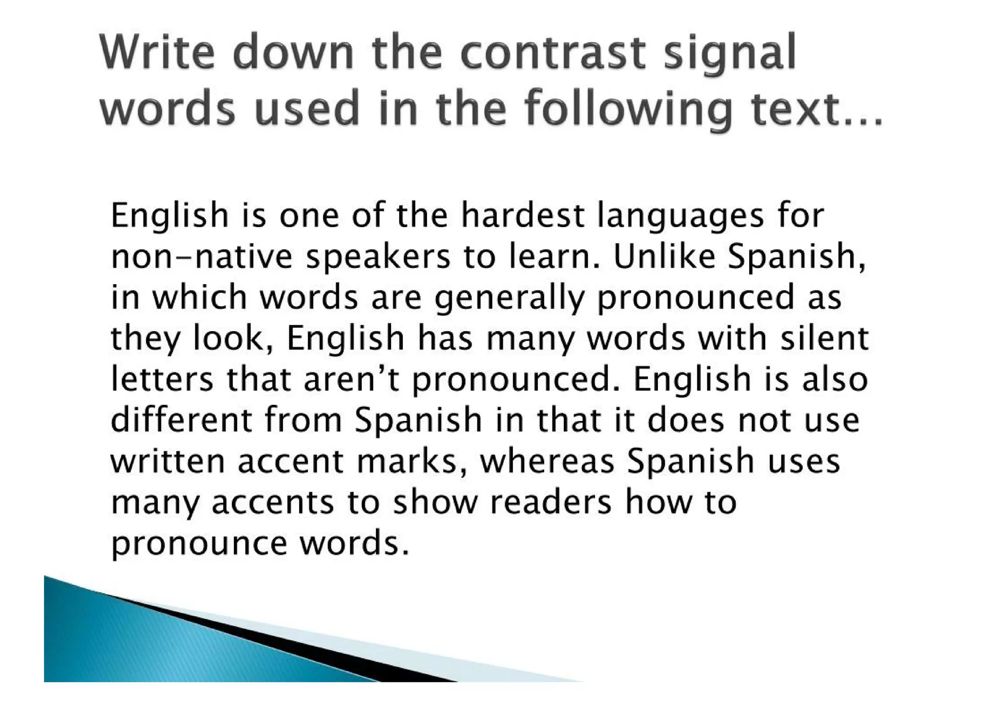 Comparing And Contrasting