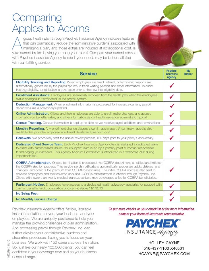 Paychex Health & Benefits Services