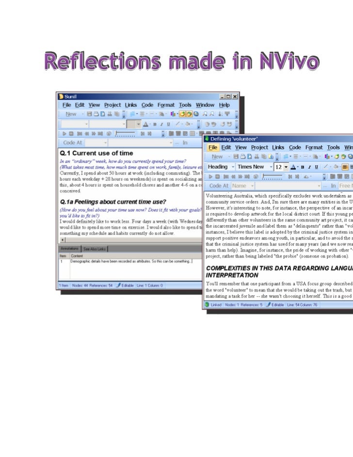 atlasti and nvivo.