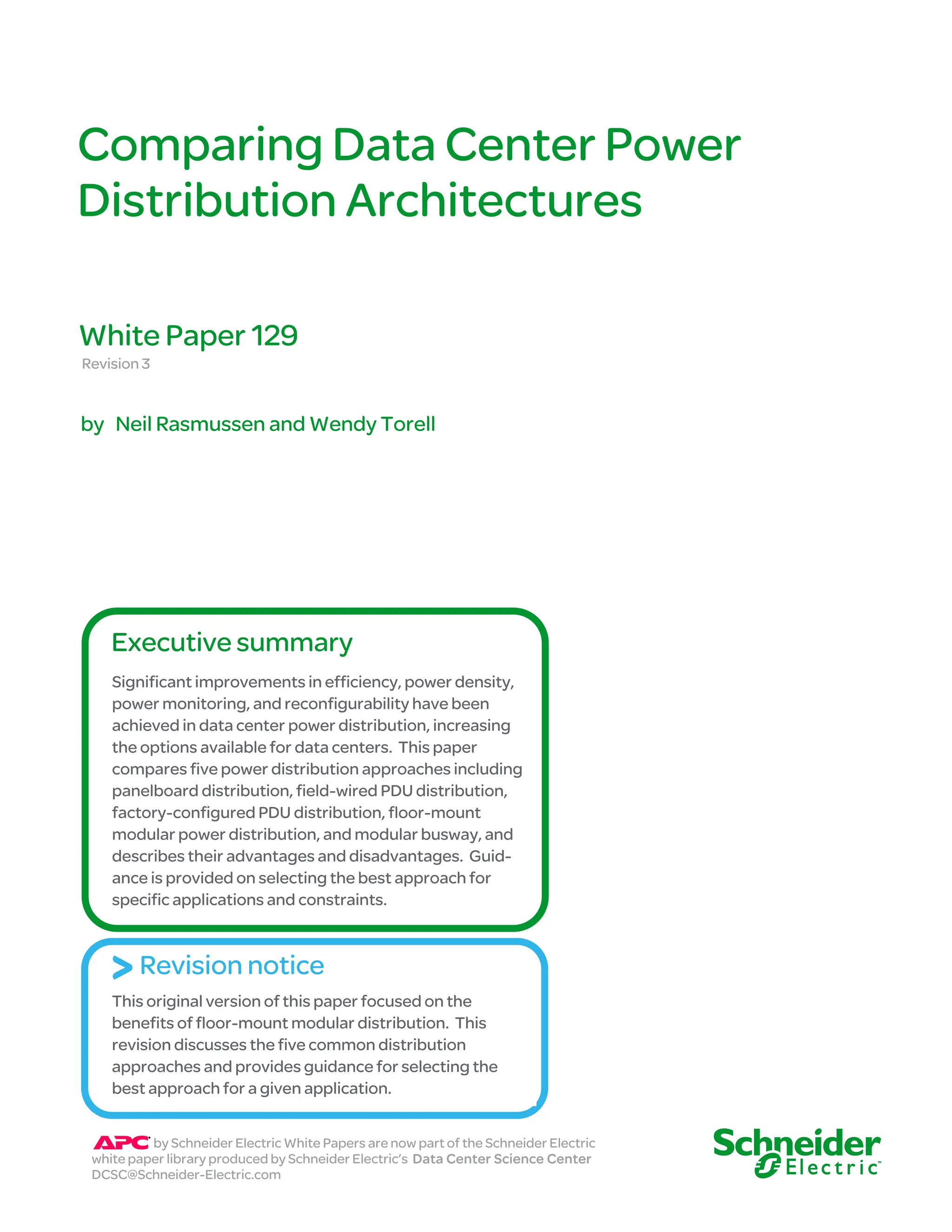 comparing data center power distribution archtectures.pdf