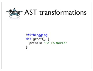 AST transformations
 