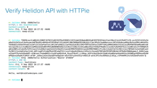Verify Helidon API with HTTPie
 
