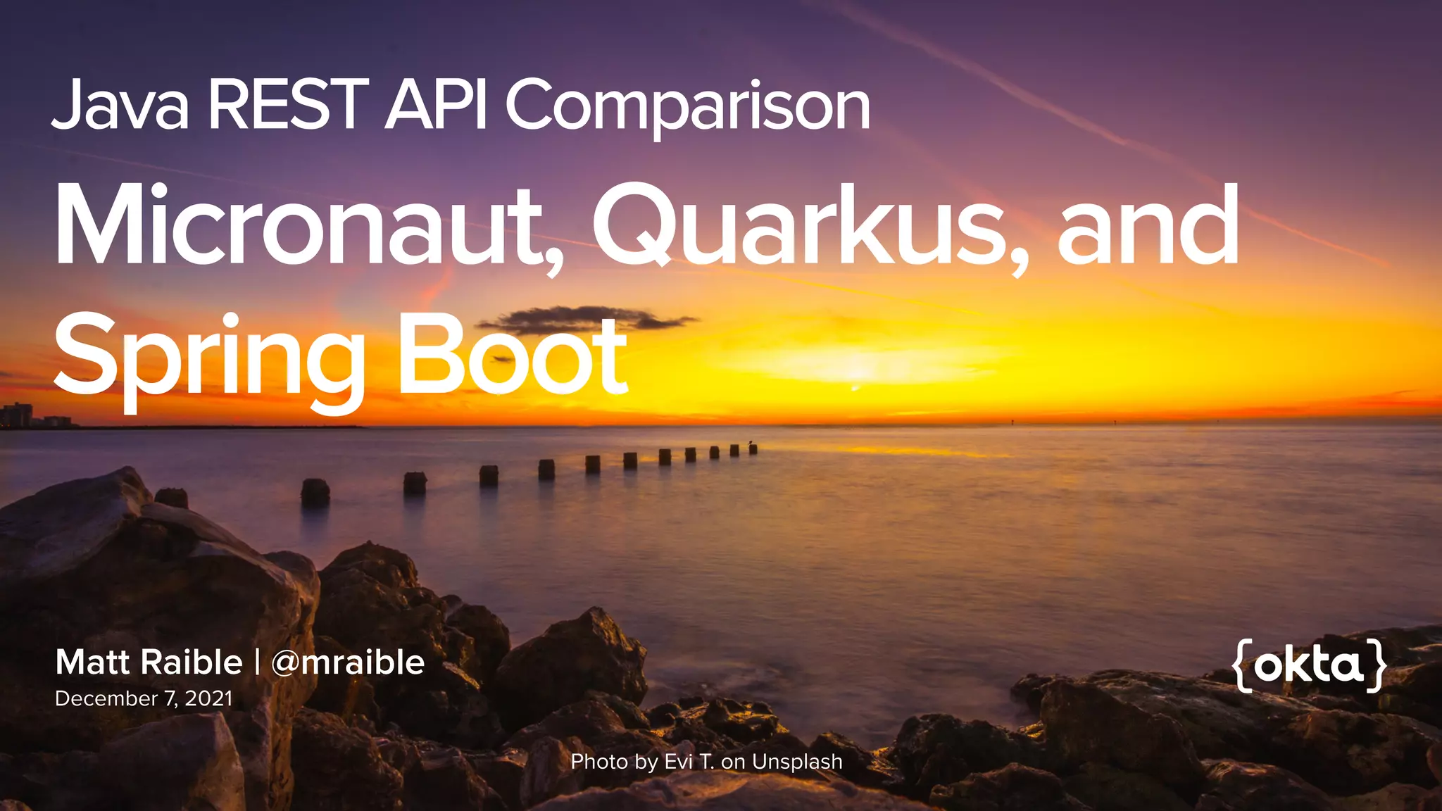 Java REST API Framework Comparison - PWX 2021 | PPT