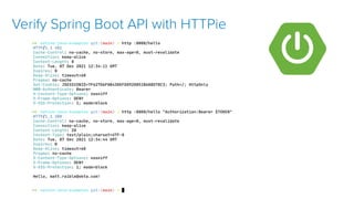 Verify Spring Boot API with HTTPie
 