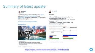 Summary of latest update
https://twitter.com/mraible/status/1466812781454368778
 