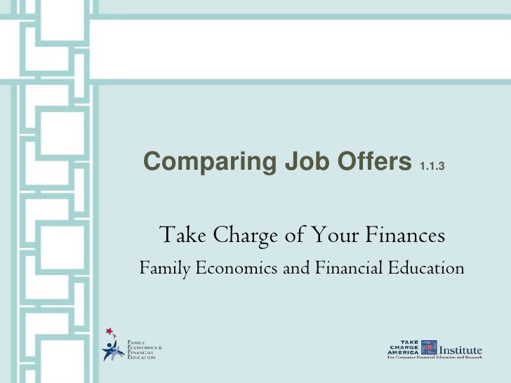 comparing job offers