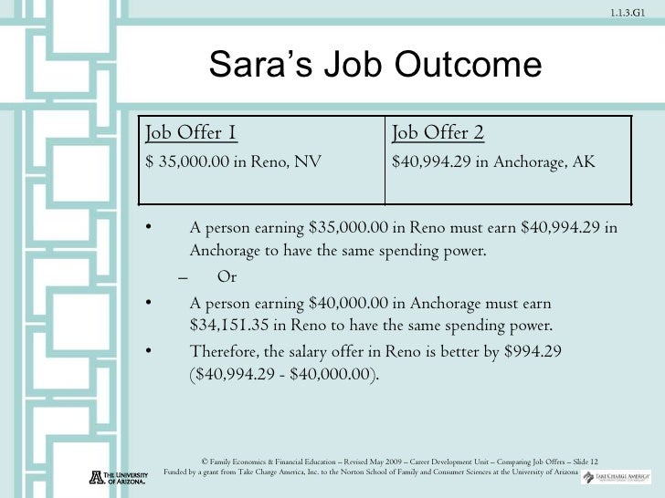 comparing job offers