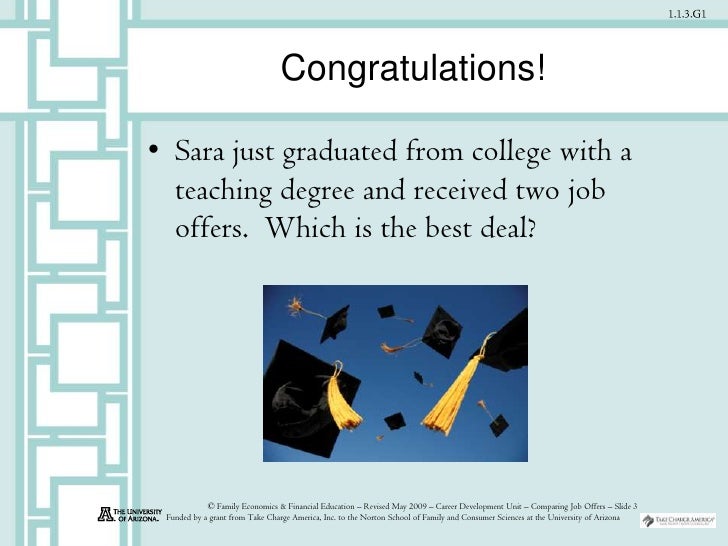 comparing job offers